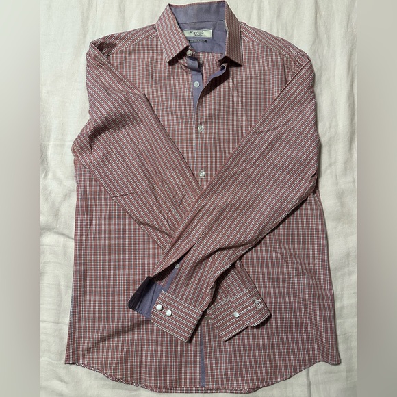 Original Penguin Red and White Checkered Shirt - Picture 1 of 2